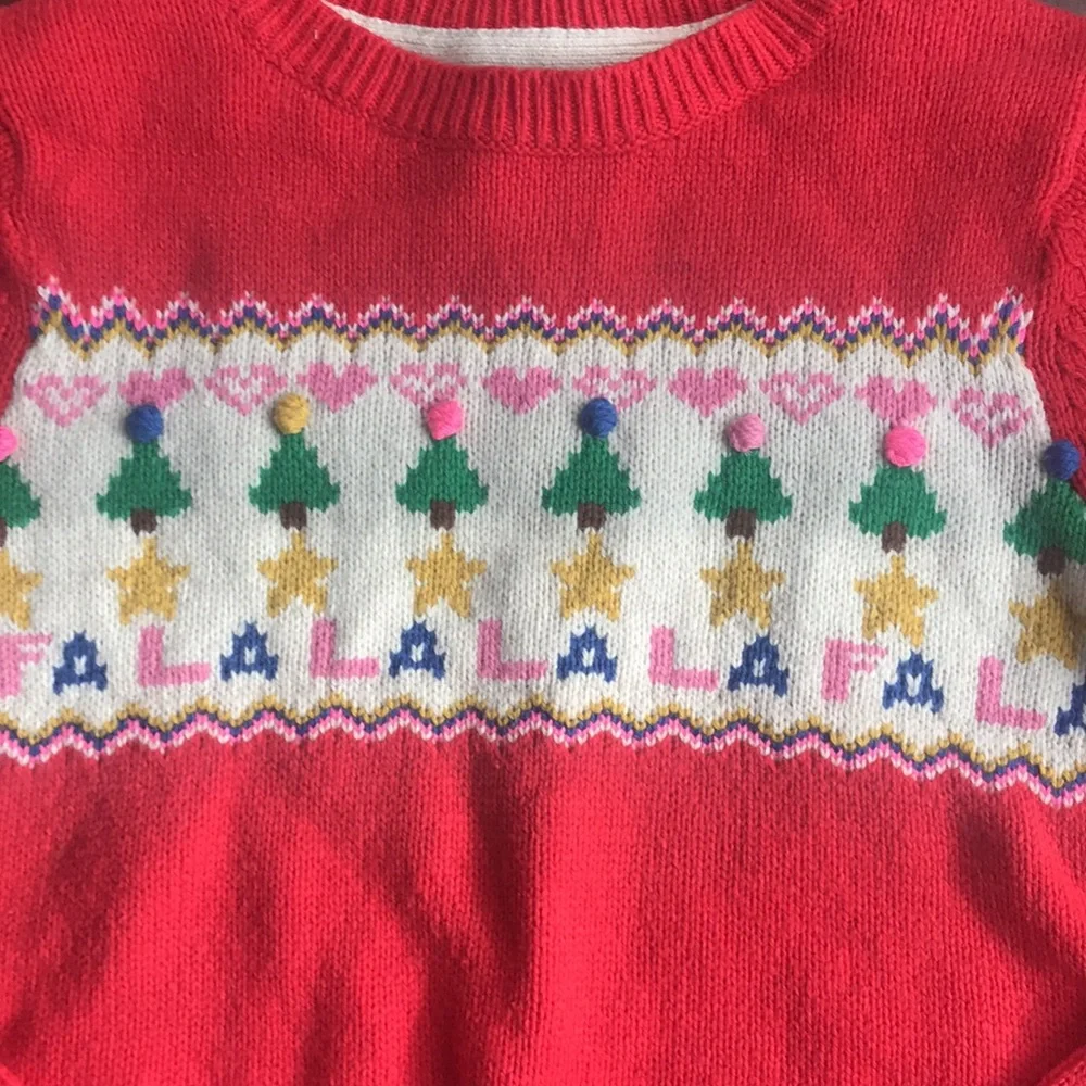 Boden falalala Christmas tree sweater vguc 9-10 - Picture 2 of 4